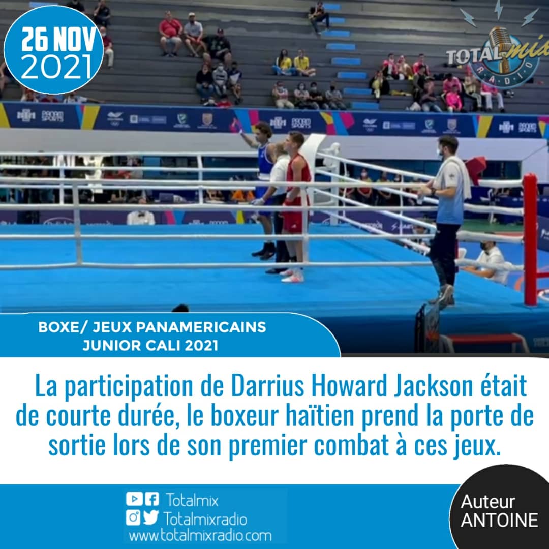 CALI PANAM 2021 / BOXE DARRIUS HOWARD JACKSON PREND LA PORTE DE