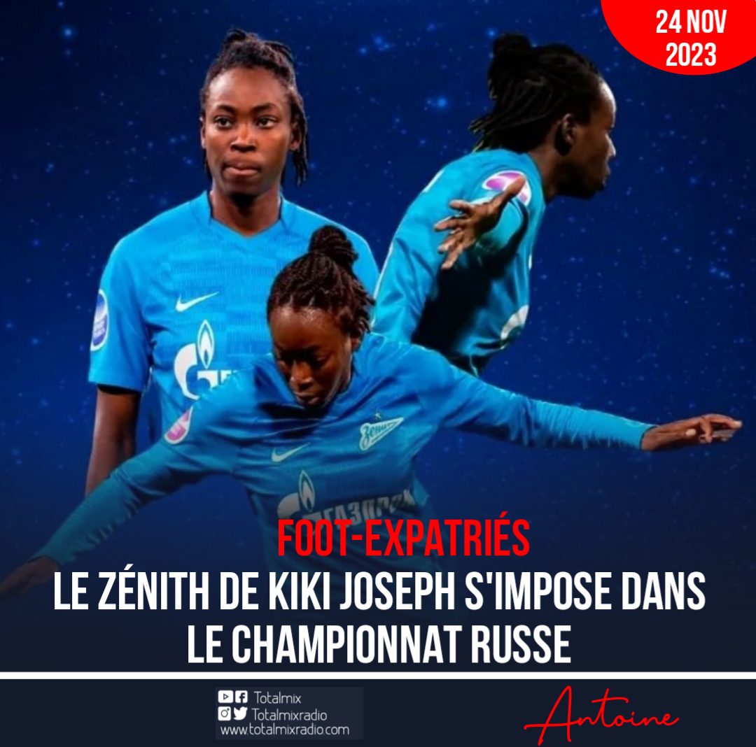 FootexpatriÉes Kiki Joseph Championne Avec Le Wfc ZÉnith Une Seconde Fois De Suite • Totalmix