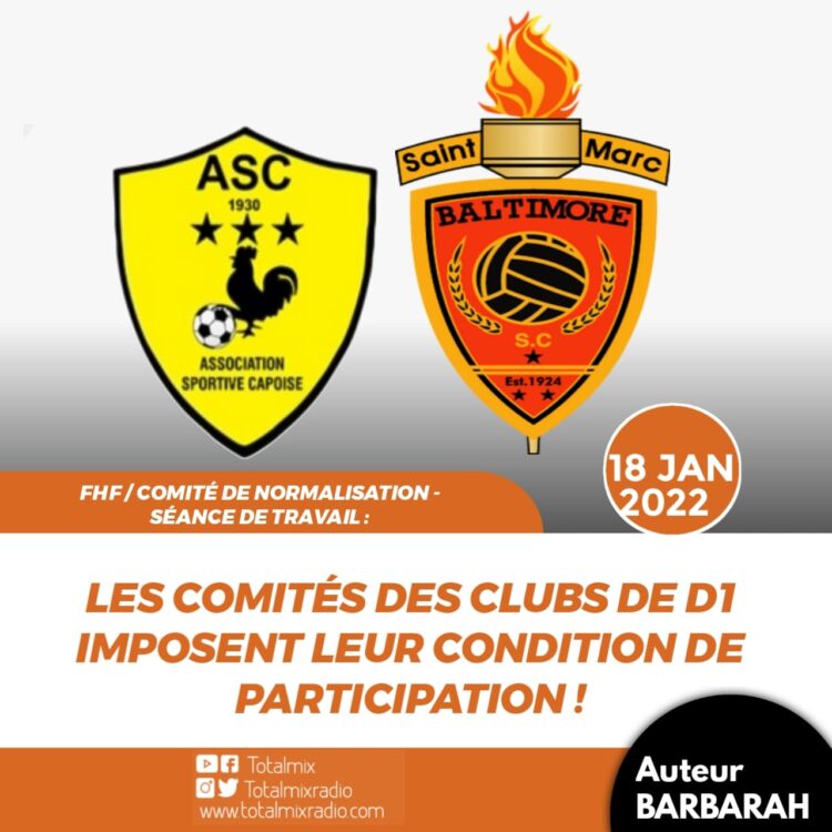 FHF / COMITÉ NORMALISATION – RÉUNION : ONZE CLUBS POSENT DES CONDITIONS POUR Y PRENDRE PART