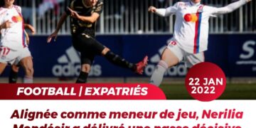 FOOT/ EXPATRIÉS : VICTOIRE DE LYON DANS LA DOULEUR FACE À MONTPELLIER DE NERILIA MONDÉSIR