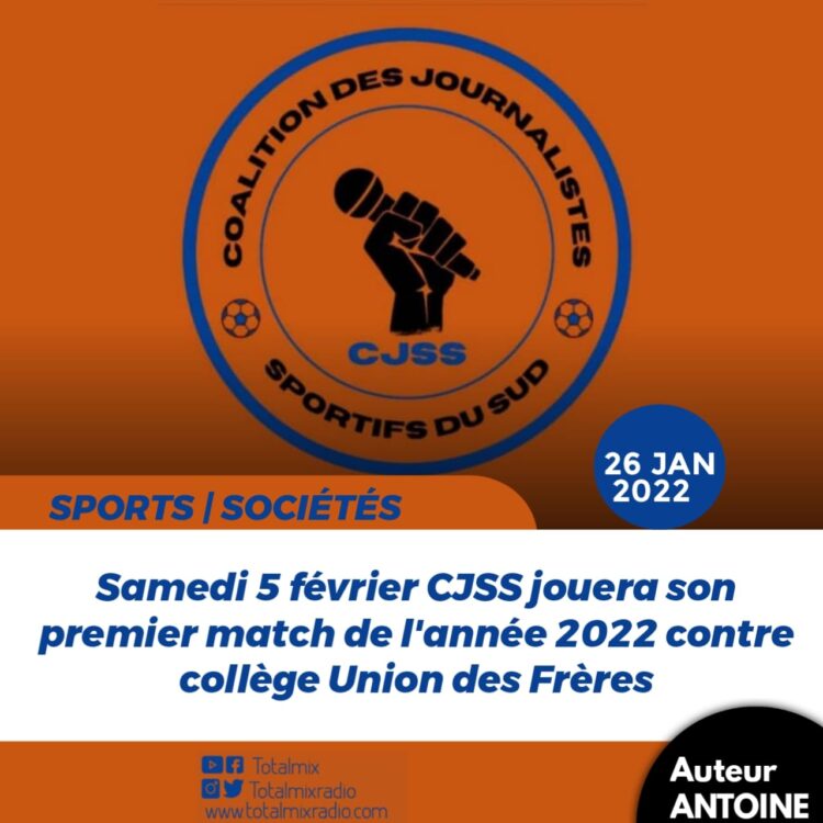 MATCH DE GALA : LA CJSS AU RENDEZ-VOUS LE 5 FÉVRIER PROCHAIN