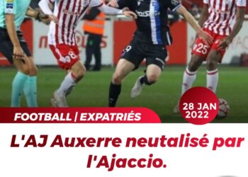 FOOT – EXPATRIÉS : TENU EN ÉCHEC PAR AUXERRE (0-0), L&rsquo;AJACCIO RATE LE COCHE
