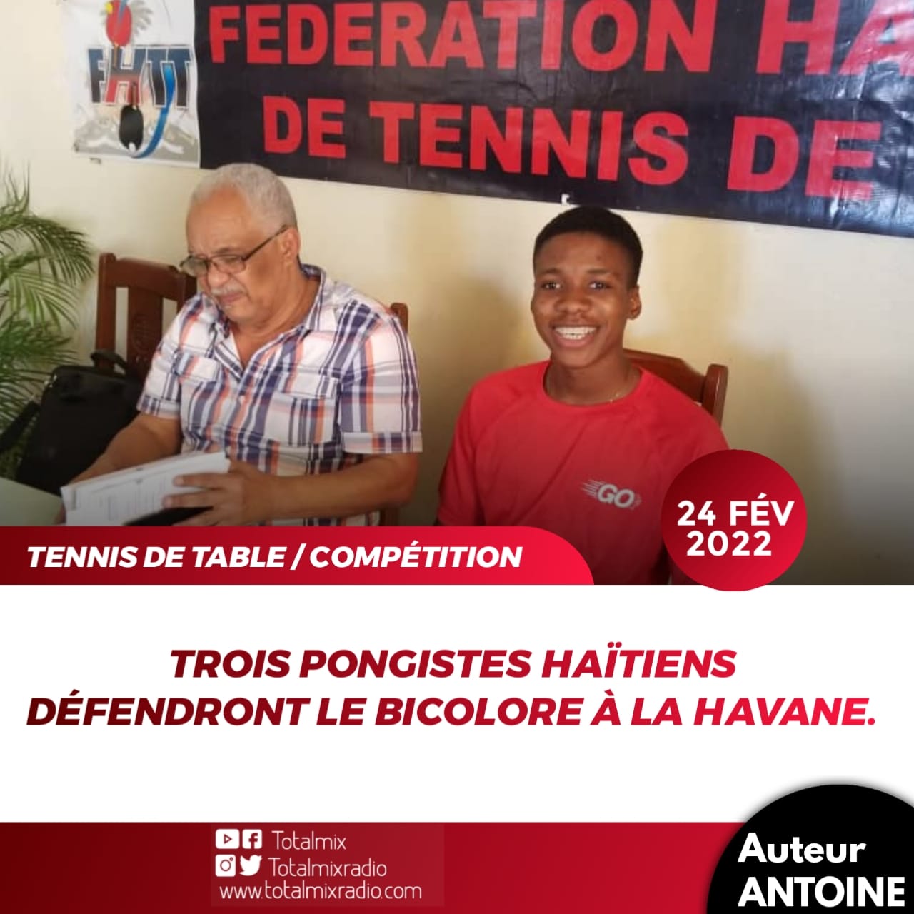 SPORT – COMPÉTITION : LE PING PONG HAÏTIEN HONNORE SON PREMIER RENDEZ-VOUS INTERNATIONAL