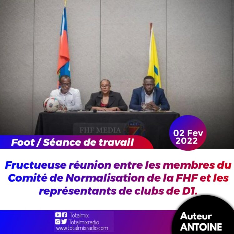 FHF/ RÉUNION DE TRAVAIL :  LES CLUBS RÉFRACTAIRES PRÉSENTS, LES MEMBRES DU CN AFFICHENT LEURS SATISFACTIONS