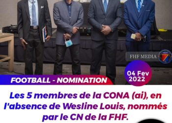 FOOT – NOMINATION : UNE COMMISSION DE 5 MEMBRES NOMMÉS PAR LE CN POUR DIRIGER LA CONA