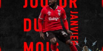 FOOT – DISTINCTION : FRANTZDY PIERROT, JOUEUR DU MOIS DE JANVIER DE L&rsquo;EA-GUINGAMP