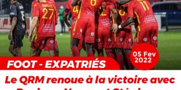 FOOT – EXPATRIÉS  : VAINQUEURS À DOMICILE, NAZON ET QRM REMONTENT AU CLASSEMENT