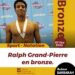 NATATION – CHAMP AREA : UNE MÉDAILLE DE BRONZE POUR RALPH GRAND-PIERRE