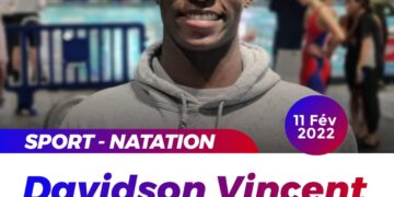 NATATION  : UNE MÉDAILLE DE BRONZE POUR DAVIDSON VINCENT