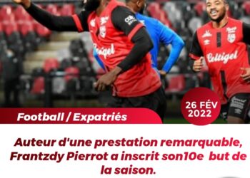 FOOT/ EXPATRIÉS : FRANTZDY PIERROT DÉLIVRE EA-GUINGAMP