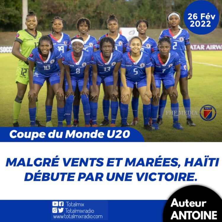 CDM – U20 : HAÏTI S’OFFRE CUBA ET ÉVITE LE PIÈGE