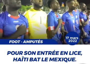 FOOT – AMPUTÉS : POUR SON ENTRÉE EN LICE, HAÏTI BAT LE MEXIQUE