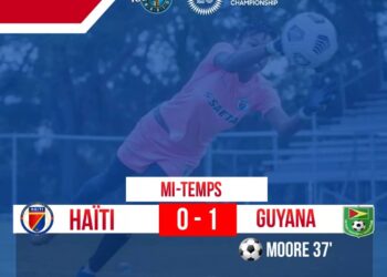 CDM-U20/COSTA RICA 2022 : HAÏTI VS GUYANE ANGLAISE, (0-1) À LA MI-TEMPS