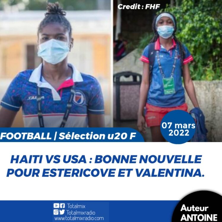CF CONCACAF U20 : ESTERICOVE ET VALENTINA SE REMETTENT