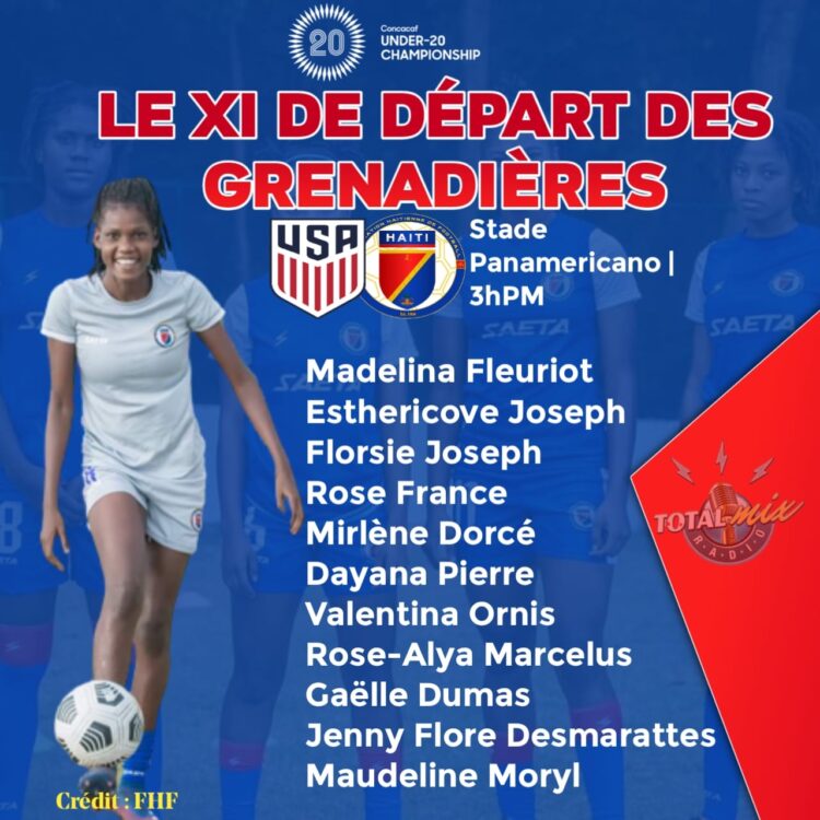 HAITI – USA : LE XI DE DÉPART DES GRENADIÈRES DÉVOILÉ