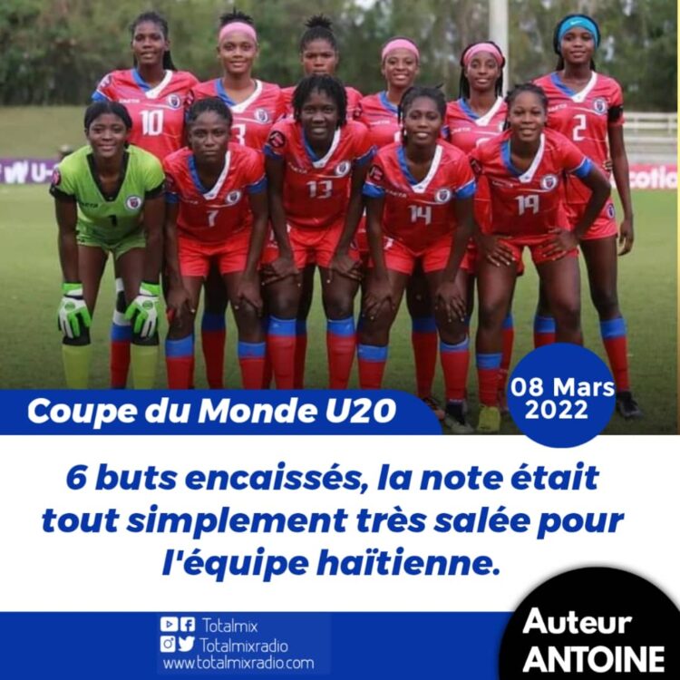 CHAMP U20 CONCACAF : HAÏTI QUITTE LA COMPÉTITION APRÈS AVOIR PRIS UNE RACLÉE
