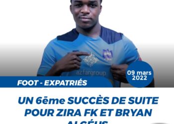 FOOT – EXPATRIÉS : BRYAN ALCÉUS, VÉRITABLE PORTE-BONHEUR DU ZIRA FK