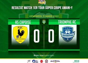 SUPER COUPE AMANI-Y : MATCH NUL ENTRE LE TRIOMPHE AC ET L&rsquo;AS CAPOISE