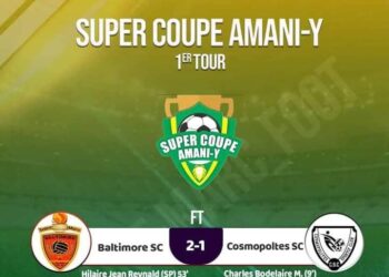 SUPER COUPE AMANI-Y : LE BALTIMORE SC S&rsquo;IMPOSE FACE AUX COSMOPOLITES SC