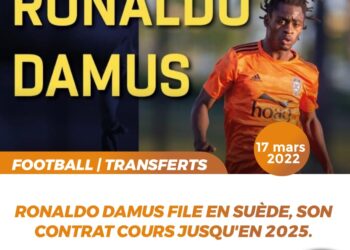 FOOT/TRANSFERT : RONALDO DAMUS REJOINT GIF SUNSDVALL EN SUÈDE
