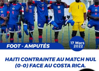 FOOT – AMPUTÉS : HAÏTI TENUE EN ÉCHEC PAR LE COSTA RICA