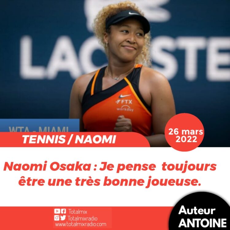 TENNIS – MASTERS DE MIAMI : OSAKA ANNONCE LES COULEURS