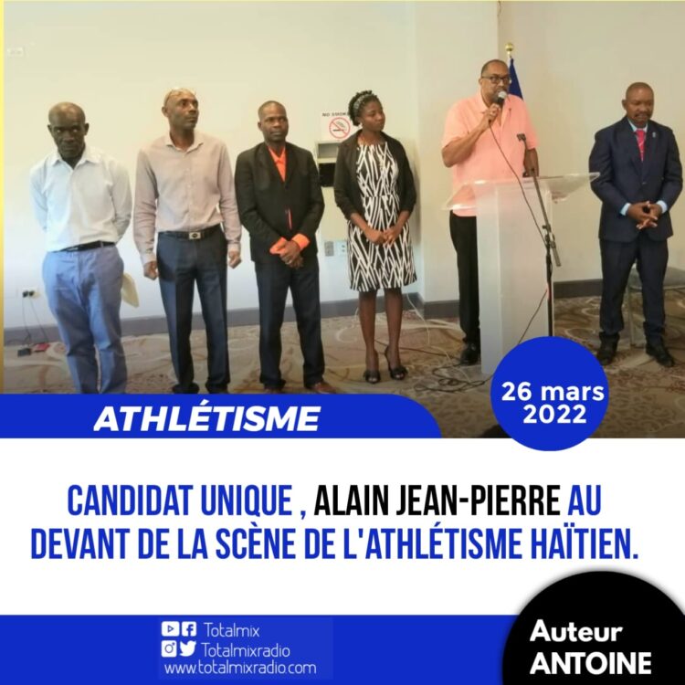 ATHLÉTISME : ALAIN JEAN-PIERRE REVIENT AU-DEVANT DE LA SCÈNE 