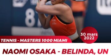 TENNIS – MASTERS 1000 DE MIAMI : OSAKA ÉCRASE COLLINS ET REJOINT LE DERNIER CARRÉ