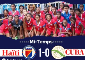 HAÏTI – CUBA : 1-0 LA MI-TEMPS