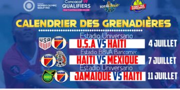 CONCACAF W CHAMPIONSHIP : HAÏTI DÉBUTERA LA COMPÉTITION EN AFFRONTANT LES USA