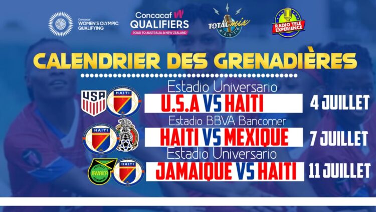 CONCACAF W CHAMPIONSHIP : HAÏTI DÉBUTERA LA COMPÉTITION EN AFFRONTANT LES USA
