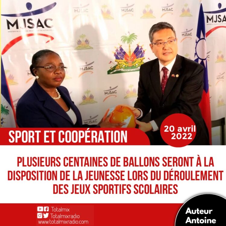 SPORT ET COOPÉRATION : LE MJSAC REÇOIT UN LOT DE MATÉRIELS SPORTIFS