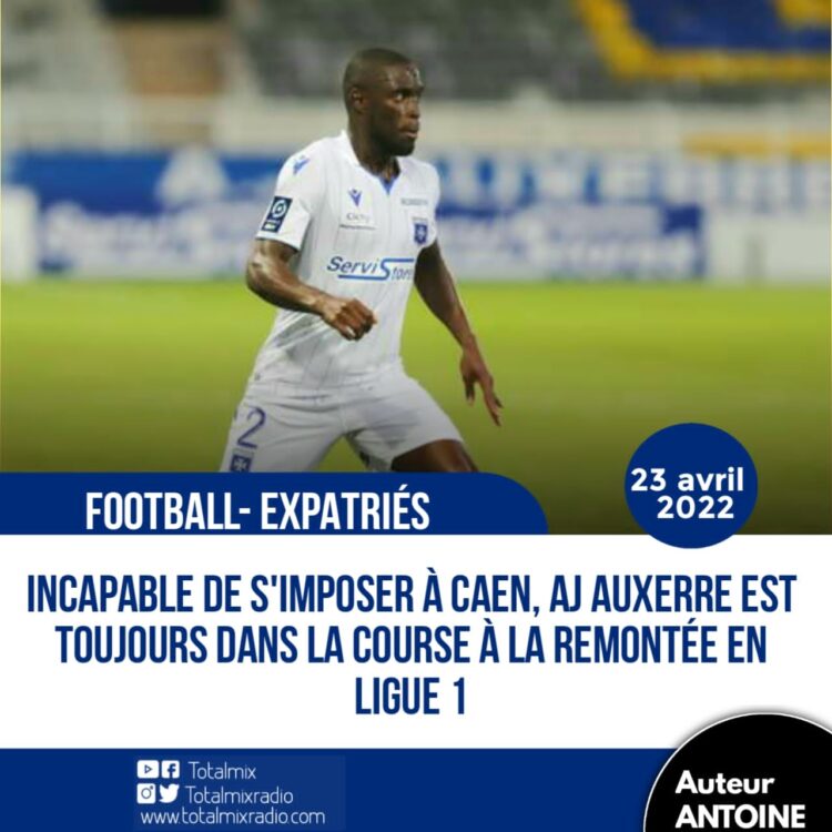 FOOT/EXPATRIÉS : L’AJ AUXERRE DE CARLENS ARCUS FAIT NUL, MAIS RESTE 3E AU CLASSEMENT 