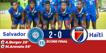 CONCACAF W U17 : HAÏTI PERD (0-2) DEVANT SALVADOR ET RISQUE GROS