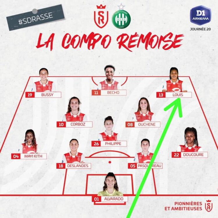 D1 ARKEMA : LE STADE DE REIMS AFFRONTE L’AS SAINT-ETIENNE, CORVENTINA RÉSERVISTE ET KETHNA TITULAIRE