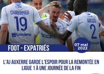 FOOT – EXPATRIÉS : L’AJ AUXERRE AVANCE À GRAND PAS VERS LA REMONTÉE EN LIGUE 1