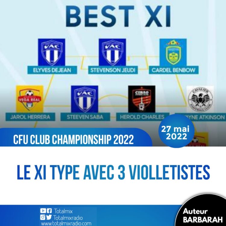 CFU CLUB CHAMPIONSHIP 2022 : TROIS JOUEURS DU VIOLETTE AC DANS LE XI TYPE