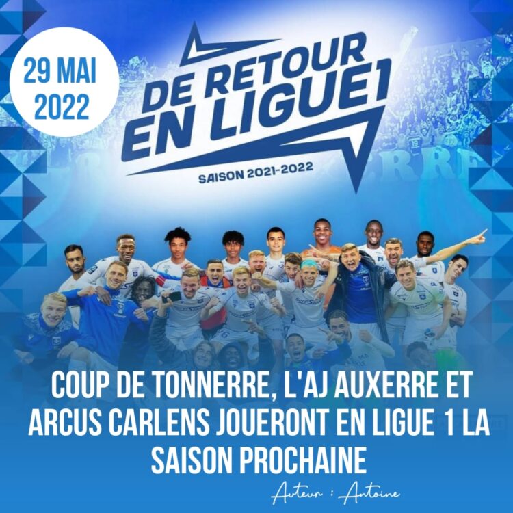 FOOT/ EXPATRIÉS : DANS LA DOULEUR, L’ AJ AUXERRE DE RETOUR EN LIGUE 1