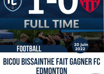 FOOT – EXPATRIÉS : BICOU BISSAINTHE BUTEUR, FC EDMONTON VICTORIEUX