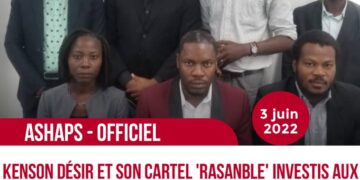 SPORT ET SOCIÉTÉ : UN COMITÉ EXÉCUTIF, DIRIGÉ PAR KENSON DÉSIR, PREND OFFICIELLEMENT LA TÊTE DE L’ASHAPS