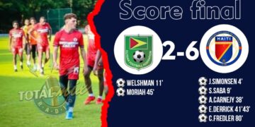 LNC-2022 : HAÏTI BAT GUYANA ET PREND LE LEADERSHIP DU GROUPE