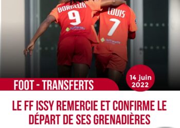 FOOTBALL : LE GPSO ISSY REMERCIE ET CONFIRME LE DÉPART DE BATCHEBA ET ROSELORD