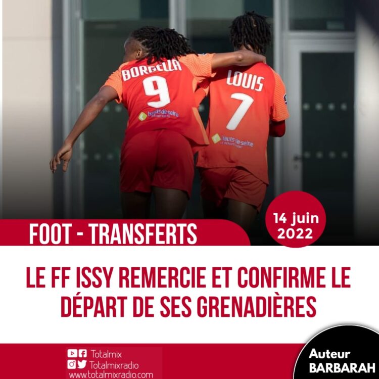 FOOTBALL : LE GPSO ISSY REMERCIE ET CONFIRME LE DÉPART DE BATCHEBA ET ROSELORD