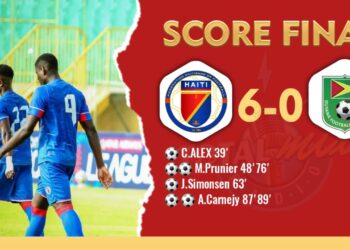 LNC 2022 : HAÏTI ÉCRASE GUYANA (6-0) À NOUVEAU, ET SE TROUVE À UNE VICTOIRE DE LA LIGUE A ET LA GOLD CUP