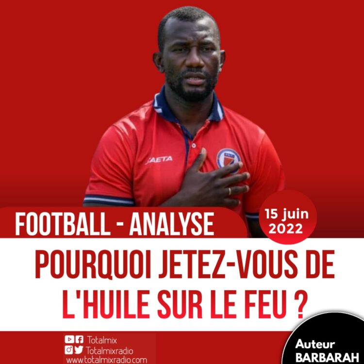 FOOT/SÉLECTION : LE SÉLECTIONNEUR  NATIONAL, QUALIFIE D’EXTRAORDINAIRE LE MATCH RÉALISÉ FACE À GUYANA