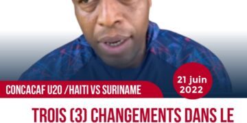 CONCACAF U20 : CONTRE SURINAME, HAÏTI POURRAIT FAIRE LE JACKPOT