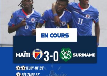ÉLIM – CDM U20: HAÏTI S’OFFRE LE SCALP DU SURINAME ET VALIDE SON TICKET POUR LE SECOND TOUR