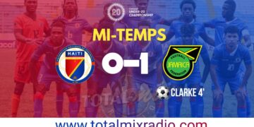 CONCACAF U20 : HAÏTI EN DANGER FACE À LA JAMAÏQUE (0-1), LA MI-TEMPS !