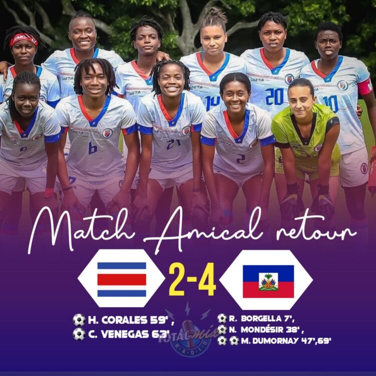 FOOTBALL : CONTRE COSTA RICA, EN AMICAL, HAÏTI PREND SA REVANCHE