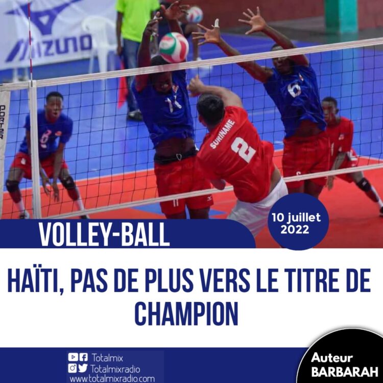 VOLLEY-BALL : HAÏTI, PAS DE PLUS VERS LE TITRE DE CHAMPION